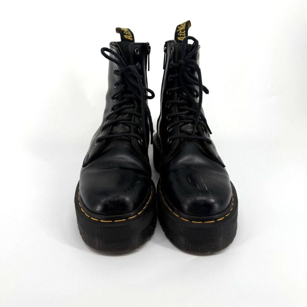 Dr Martens Jadon Black Leather Lace Up Boots US Womens 7